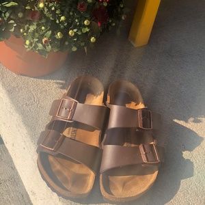 Birkenstock: Arizona leather sandal. Worn once.